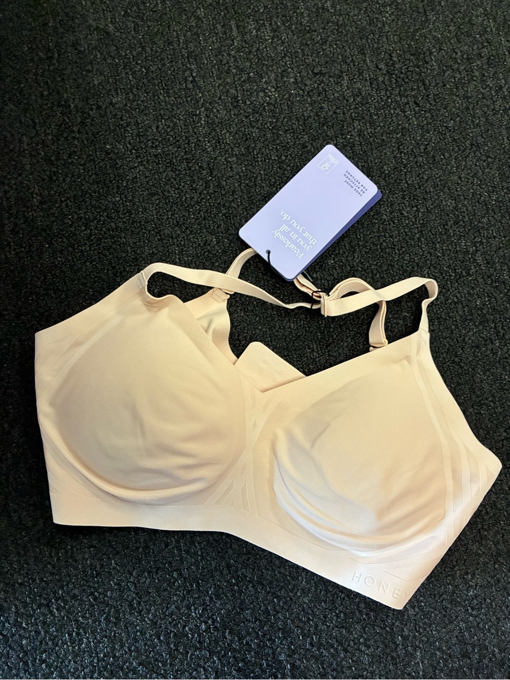 Women’s Honeylove LiftWear Silhouette Bra Blush New SZ XS NWT